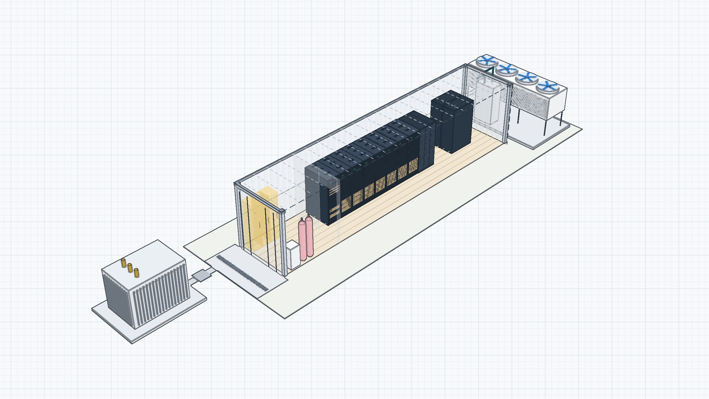 The schematic of a Snow AI Pod.
